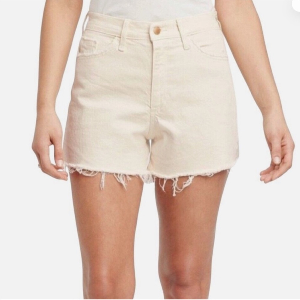 Universal Thread Cream Highest Rise Denim Shortie Size 6